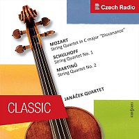 Přední strana obalu CD Janáček Quartet Plays Mozart, Schulhoff, Martinů