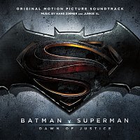 Přední strana obalu CD Batman v Superman: Dawn of Justice (Original Motion Picture Soundtrack)