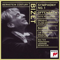 Přední strana obalu CD Bizet: Symphony No. 1 in C Major; Offenbach:  Gaité Parisienne; Orphée aux enfers Overture; Von Suppé: Die schone Galatea Overture