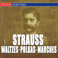Přední strana obalu CD Great Strauss Waltzes, Polkas & Marches: Peter Falk & The Viennese Folk Opera Orchestra