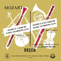 Přední strana obalu CD Mozart: Symphony No. 33; Minuet, KV 334; Clarinet Concerto; Bassoon Concerto [Anthony Collins Complete Decca Recordings, Vol. 1]