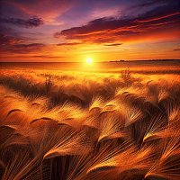 Přední strana obalu CD Amber Waves