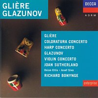 Přední strana obalu CD Gliere/Glazunov etc: Harp Concerto/Concerto for Coloratura Soprano etc