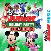 Přední strana obalu CD Disney Junior Music Holiday Party! The Album