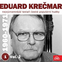 Přední strana obalu CD Nejvýznamnější textaři české populární hudby Eduard Krečmar 1 (1960-1971) Vol. 2