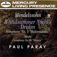 Přední strana obalu CD Mendelssohn: A Midsummer Night's Dream; Symphony No. 5 "Reformation" / Haydn: Symphony No. 96 "The Miracle"