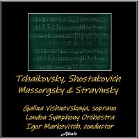 Přední strana obalu CD Tchaikovsky, Shostakovich, Mussorgsky & Stravinsky (Live)
