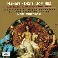 Přední strana obalu CD Handel: Dixit Dominus; Salve Regina; Laudate Pueri; Saeviat Tellus