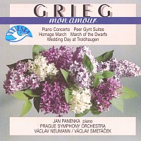 Přední strana obalu CD Mon amour / Grieg: Klavírní koncert, Peer Gynt, Lyrická suita, Svatební den