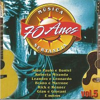 Přední strana obalu CD 70 Anos da Melhor Música Sertaneja Vol. 05