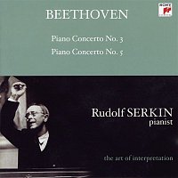 Přední strana obalu CD Beethoven: Piano Concertos Nos. 3 & 5 "Emperor" (Rudolf Serkin - The Art of Interpretation)