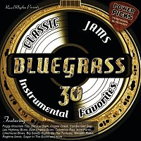 Přední strana obalu CD Bluegrass Classic Jams Power Picks: 30 Instrumental Favorites