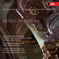 Přední strana obalu CD Musici da camera. Hudba Prahy 18. století