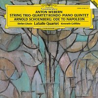 Přední strana obalu CD Schoenberg: Ode to Napoleon; Webern: String Trio