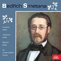 Přední strana obalu CD Smetana: Louisina polka, Jiřinková polka, Bettina polka, Ze studentského života