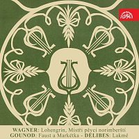 Přední strana obalu CD Wagner: Lohengrin, Mistři pěvci norimberští, Gounod: Faust a Markéta, Delibes: Lakmé