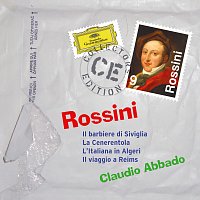Přední strana obalu CD Rossini: Il barbiere di Siviglia; La Cenerentola; L'Italiana in Algeri; Il viaggio a Reims