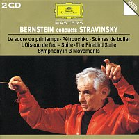 Přední strana obalu CD Bernstein conducts Stravinsky