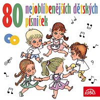 Přední strana obalu CD 80 nejoblíbenějších dětských písniček