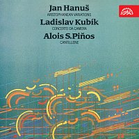 Přední strana obalu CD Hanuš: Aristophanean Variations, Kubík: Concerto da camera, Piňos: Cantillene