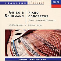 Přední strana obalu CD Grieg/Schumann/Franck: Piano Concertos/Symphonic Variations