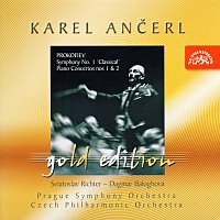 Přední strana obalu CD Ančerl Gold Edition 10. Prokofjev: Symfonie č. 1 D dur, Koncerty pro klavír a orchestr č. 1 a 2