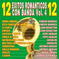 Přední strana obalu CD 12 Éxitos Románticos Con Banda, Vol. 4
