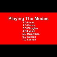 Playing The Modes In D