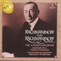 Přední strana obalu CD Rachmaninoff: The Four Piano Concertos; Rhapsody on a Theme of Paganini