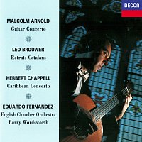 Přední strana obalu CD Arnold: Guitar Concerto / Brouwer: Retrats Catalans / Chappell: Caribbean Concerto