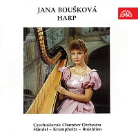 Přední strana obalu CD Jana Boušková - harfa (Händel, Krumpholtz, Boieldieu)