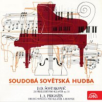 Přední strana obalu CD Šostakovič: 24 preludií pro klavír, Prigožin: Sonáta č. 2 pro housle a klavír