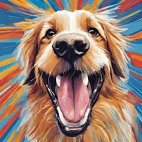 Happy Dog – Playful Hound