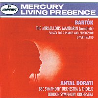 Přední strana obalu CD Bartók: The Miraculous Mandarin; Sonata for 2 Pianos and Percussion; Divertimento