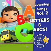 Přední strana obalu CD Learning Songs, Vol. 2 - Letters & ABCs!