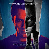 Přední strana obalu CD Batman v Superman: Dawn of Justice (Original Motion Picture Soundtrack)