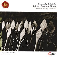 Přední strana obalu CD Stravinsky, Schnittke, Roslavets, Smirnov, Firsova: Russian String Quartets