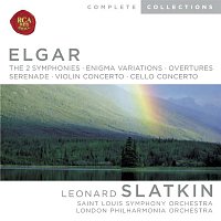 Přední strana obalu CD Elgar: Symphonies; Enigma Variations; Overtures; Serenade; Violin Concerto; Cello Concerto