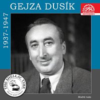 Přední strana obalu CD Historie psaná šelakem - Gejza Dusík - Modrá ruža. Nahrávky z let 1937-1947