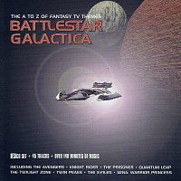 Přední strana obalu CD Battlestar Galactica: The A to Z of Fantasy TV