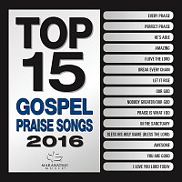 Přední strana obalu CD Top 15 Gospel Praise Songs 2016