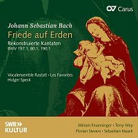 Miriam Feuersinger, Terry Wey, Florian Sievers, Sebastian Noack, Les Favorites – J.S. Bach: Friede auf Erden. Rekonstruierte Kantaten BWV 197.1, 80.1, 190.1