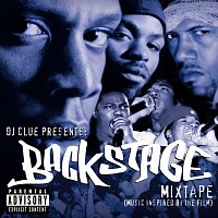 Přední strana obalu CD DJ Clue Presents: Backstage- Mixtape (Music Inspired By The Film)