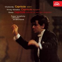 Přední strana obalu CD Capriccia (Čajkovskij, Glinka, Rimskij-Korsakov)