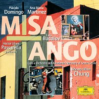 Přední strana obalu CD Bacalov: Misa Tango; Tangosaín / Piazzolla: Adiós Nonino; Libertango