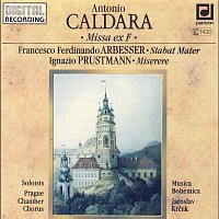 Přední strana obalu CD Caldara: Missa ex F, Arbesser: Stabat Mater, Prustmann: Miserere