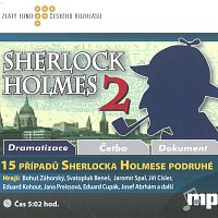 Přední strana obalu CD Bidlo, Čechura: 15 případů Sherlocka Holmese podruhé (MP3-CD)