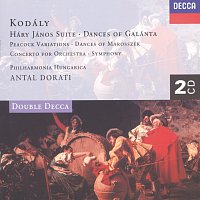Přední strana obalu CD Kodály: Háry János Suite/Dances of Galánta/Peacock Variations, etc.
