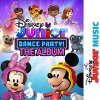 Přední strana obalu CD Disney Junior Music Dance Party! The Album