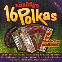 Přední strana obalu CD 16 zunftige Polkas mit der Steirischen Harmonika   Folge 4